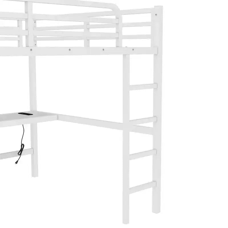 Lit mezzanine Queen en métal