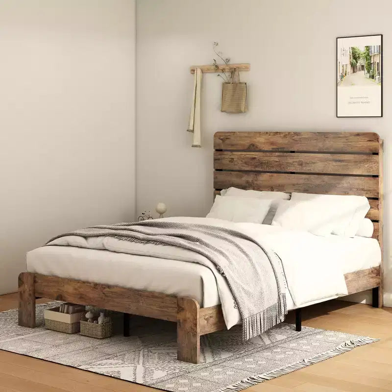 Lit double plateforme de style industriel