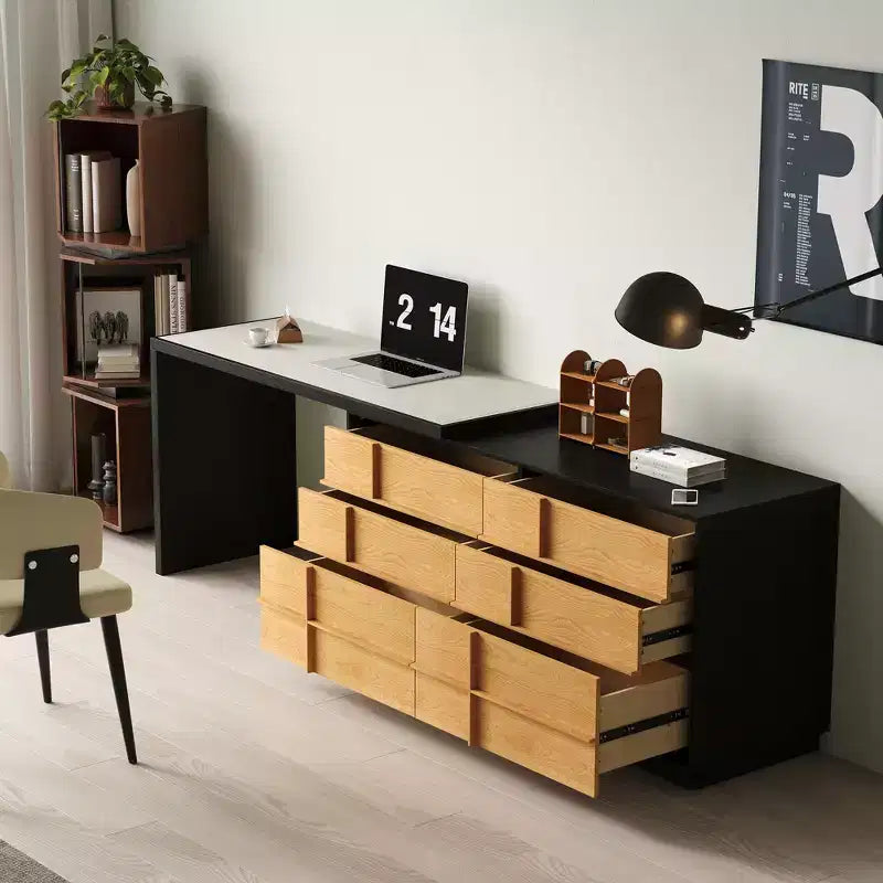 Bureau moderne extensible et rotatif
