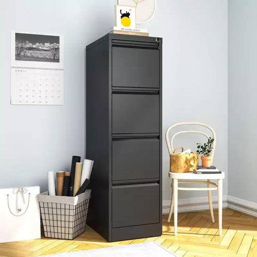 Armoire de classement verticale en métal noir