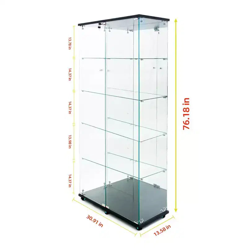 Vitrine en verre trempé