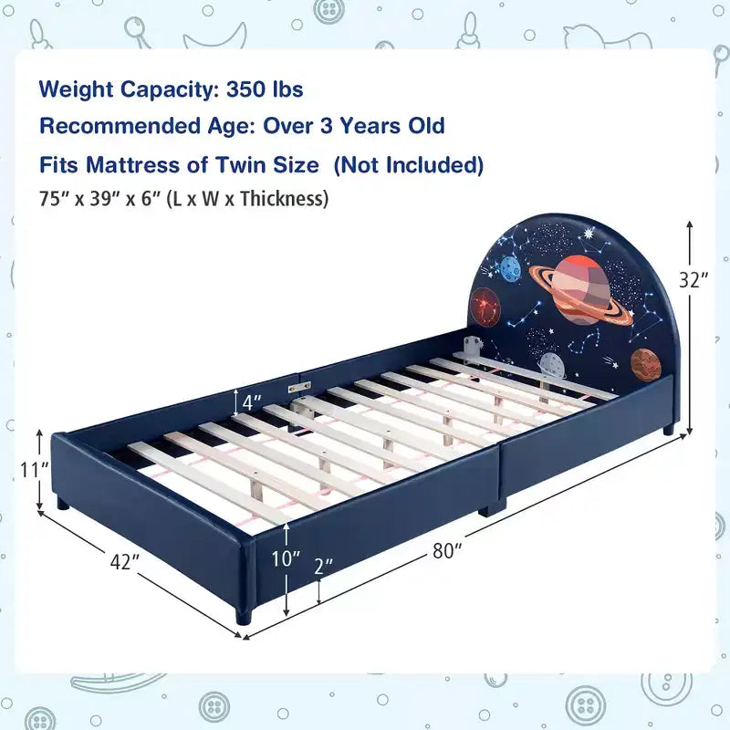 Lit plateforme souple pour enfants